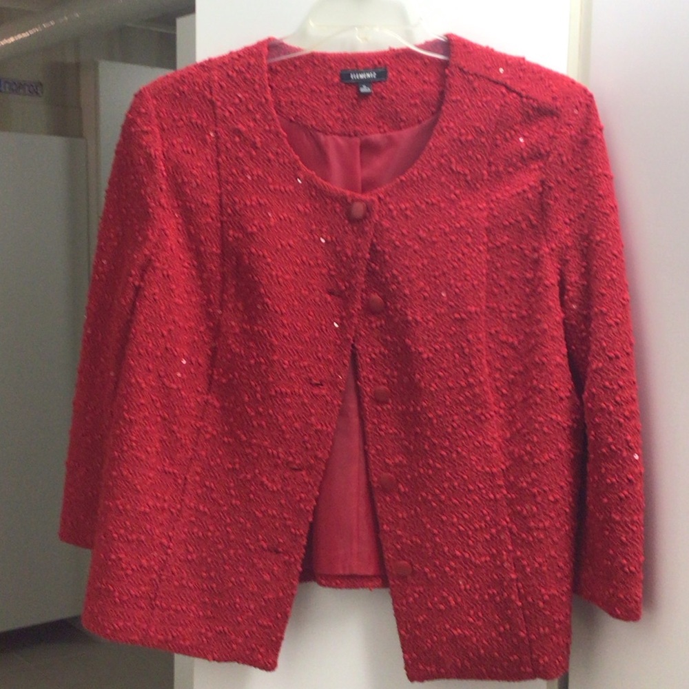 Elementz Scarlet Textured Women's Blazer